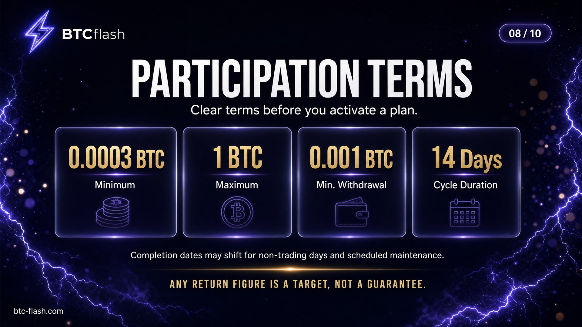 Participation terms — Section 8